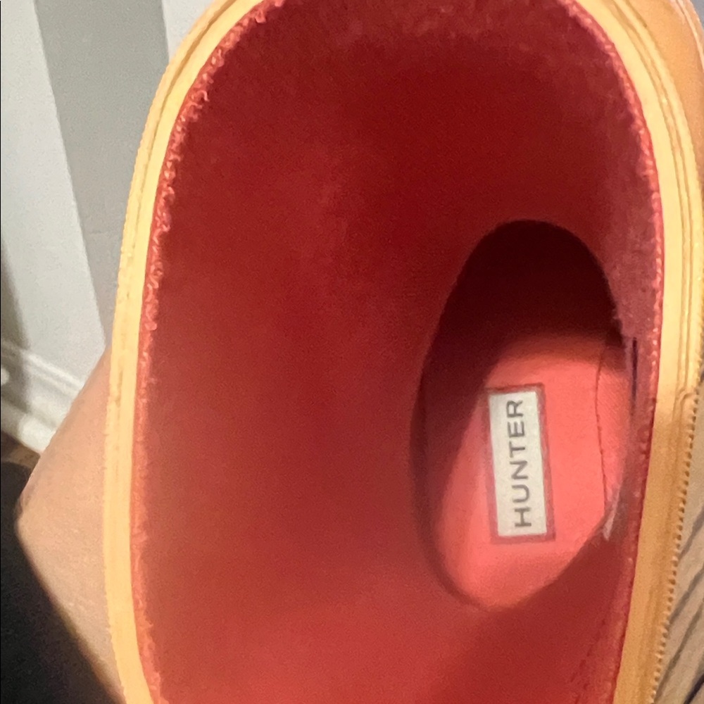Hunter Vibrant Orange/shimmery Coral rain boots - Picture 6 of 9